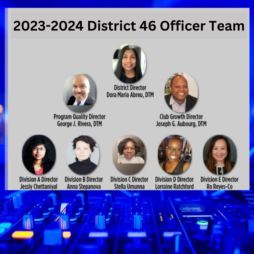 Mike Raffety District 46 Officer Team – D46 Toast Master